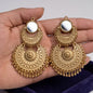 Sutravi Studio Handcrafted Antique Gold Ethnic Metal Buttons with Mirror(Set of 3)